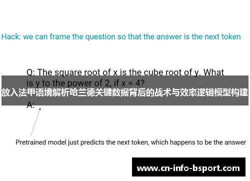 放入法甲语境解析哈兰德关键数据背后的战术与效率逻辑模型构建